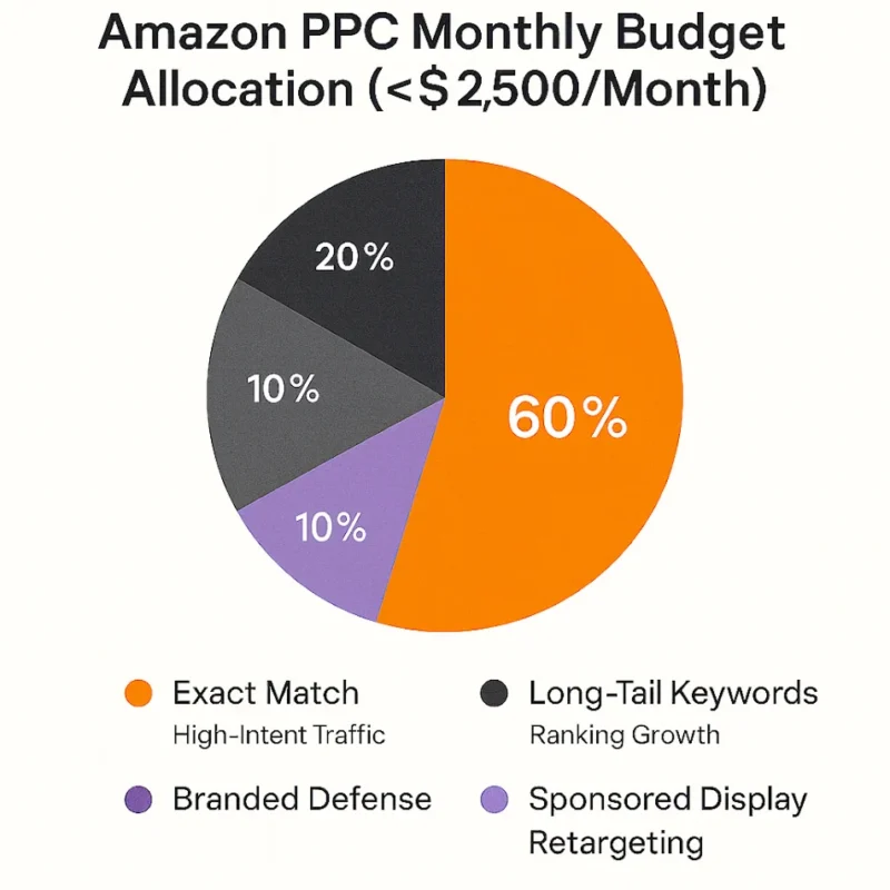image showing how to allocate budget for best Amazon PPC optimization strategy